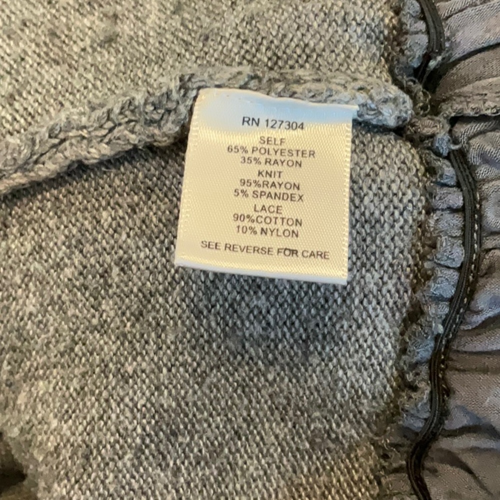 John Mark Gray Layered Tunic Top - Picture 5 of 5